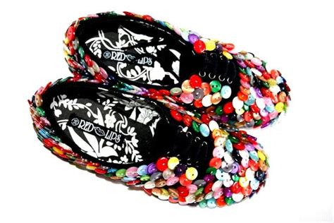 Items similar to SALE Girls Snickers Shoes Black full of multicolored ...