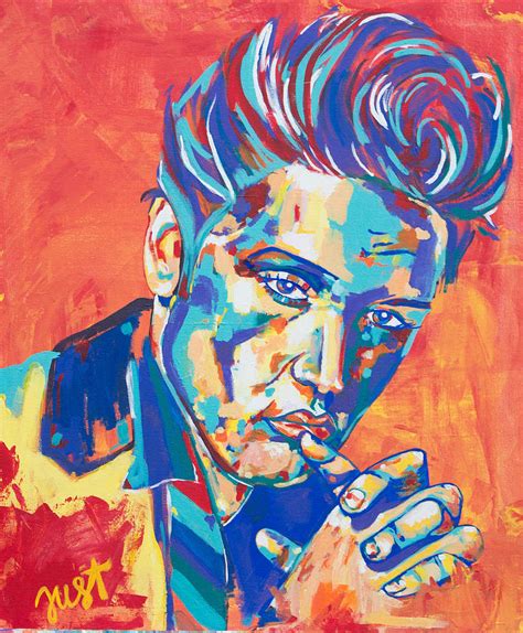 Elvis Painting By Janice Westfall