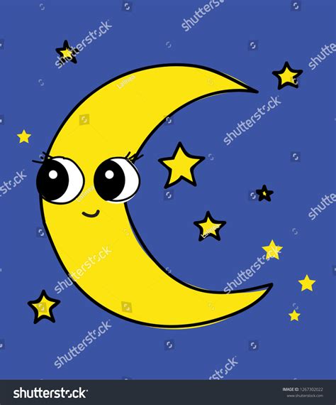 Cute Moon Cartoon