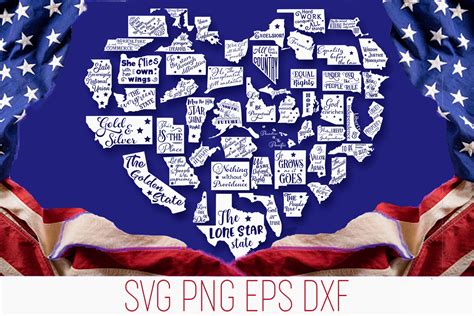 Usa States Svg Bundle States Svg Bundle Cut Files Cricut Clip Art