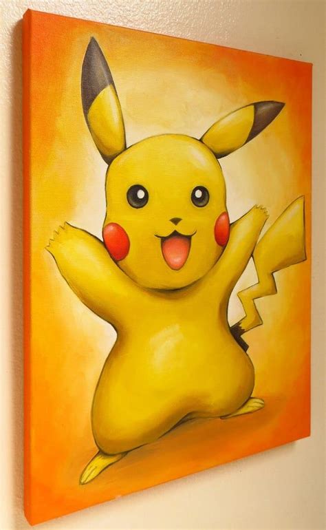 Pikachu Pokemon Catch them all Original Art Pokémon Happy Etsy in