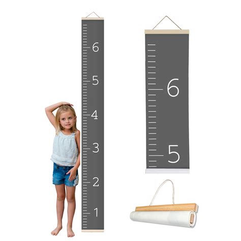 Morxy Canvas Growth Chart For Kids Unisex Kids Room Wall Decor