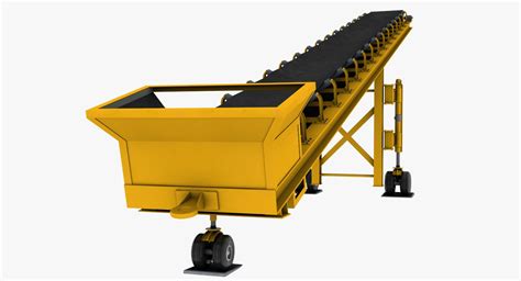 Mobile Belt Conveyor 3d Model 79 Obj 3ds Fbx Max Free3d