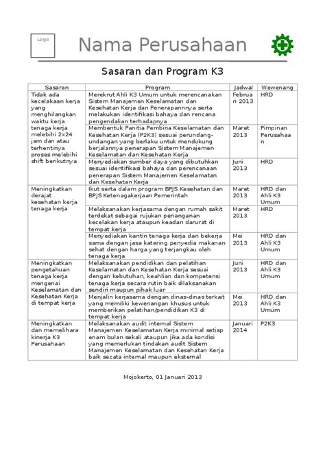 Detail Contoh Program K Dalam Perusahaan Koleksi Nomer