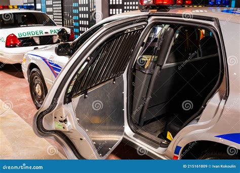 Border Patrol Car with Open Back Door for Arrested Immigrants Editorial ...