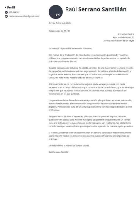 Modelo de Carta de Presentación para Prácticas Preprofesionales 2025