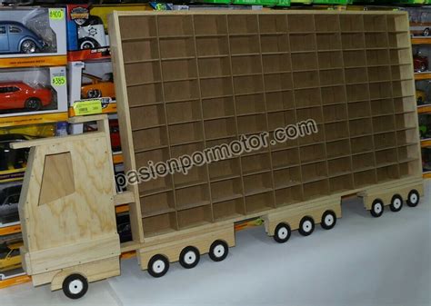 Camion Coleccionador Repisa Para Colgar En Madera Para 100 Pz Tipo Hot