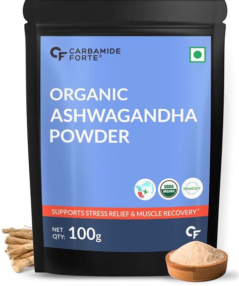 Carbamide Forte 100 Organic Ashwagandha Powder Withania Somnifera