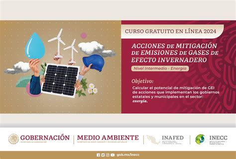 Curso en línea 2024 Acciones de Mitigación de Emisiones de Gases de