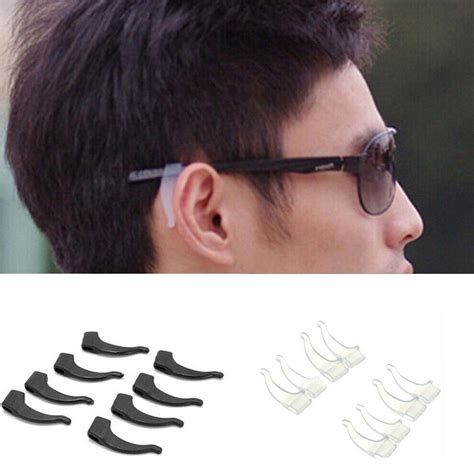 Pair Silicone Anti Slip Glasses Ear Hook Tip Eyeglasses Grip Temple