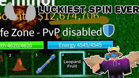 Most Luckiest Spin In Blox Fruits Ever Youtube