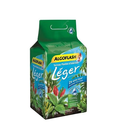 ALGOFLASH Terreau léger Plantes vertes 12 L Leroy Merlin