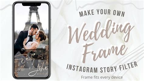 How To Make Wedding Frame Instagram Story Filter 🤵👰 With Color Filter