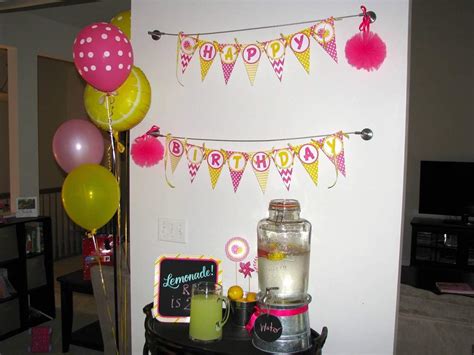 Pink Lemonade Birthday Party Ideas Photo 6 Of 15 Catch My Party