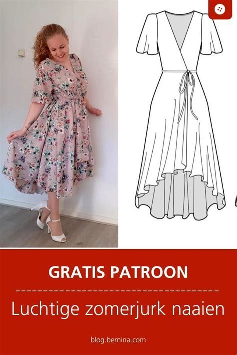 Luchtige Zomerjurk Naaien Gratis Patroon Jurk Naaien Gratis