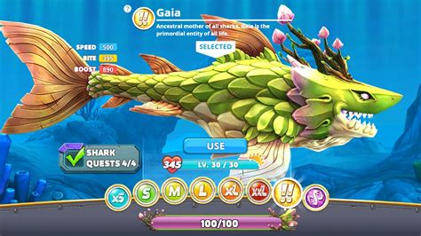 GAIA SHARK UNLOCKED GAIA SHARK GAMEPLAY Hungry Shark World YouTube