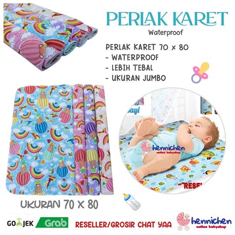 Jual Perlak Karet Perlak Gulung Bayi Waterproff Alas Ompol Besar Ukuran