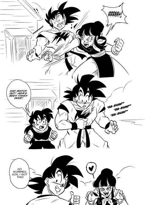 Son Goku Chi Chi And Son Gohan Dragon Ball And 1 More Drawn By