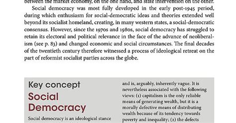 Social Democracy By Heywood In “political Ideologies” Poli Sci Textbook Album On Imgur