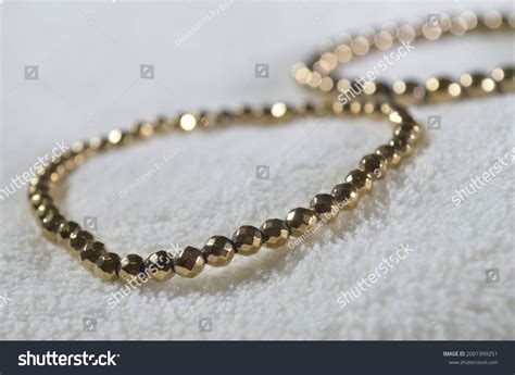 Gold Pyrite Bracelet Fools Gold Golden Stock Photo 2001999251