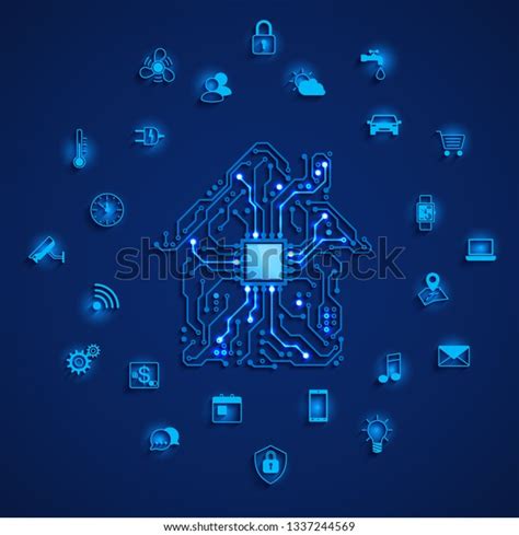 Smart House Iot Concept Smart Home Stock Vector (Royalty Free) 1337244569 | Shutterstock