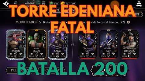 Se Nos La 200 TORRE EDENIANA FATAL MK Mobile YouTube