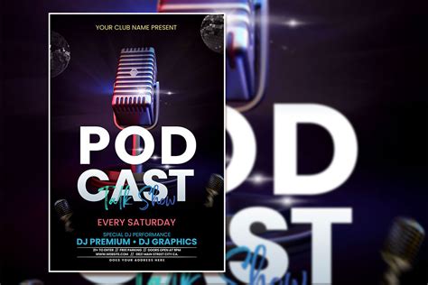 Modern Style Podcast Poster Template Graphic by Tebha Workspace ...