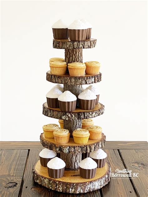 Rustic Wedding Cupcake Stands