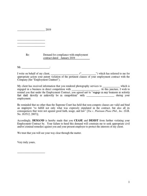 Cease And Desist Demand Letter Pdf Private Law Virtue