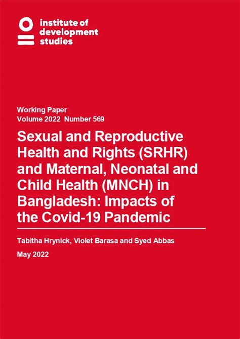 Sexual And Reproductive Health And Rights Srhr And Maternal Neonatal