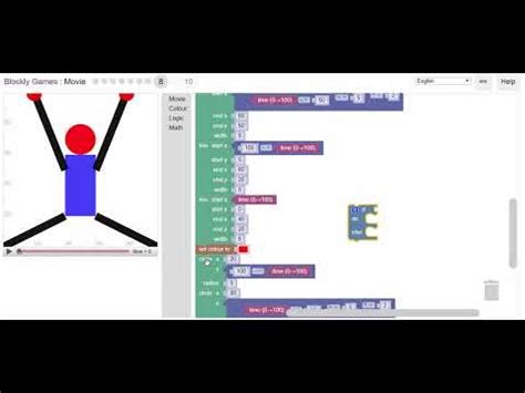 Blockly Games - Movie - Level 8 - YouTube