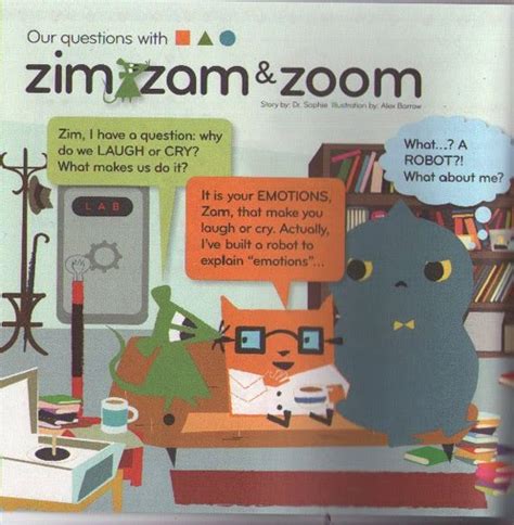Alex Barrow Illustration Questions With Zim Zam And Zoom Issue 10