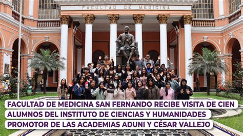 Facultad De Medicina San Fernando Recibe Visita De Cien Alumnos Del