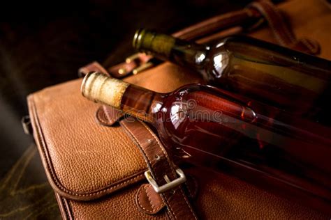 Old Bottle Of Red And White Wein Background Stock Photo Image Of