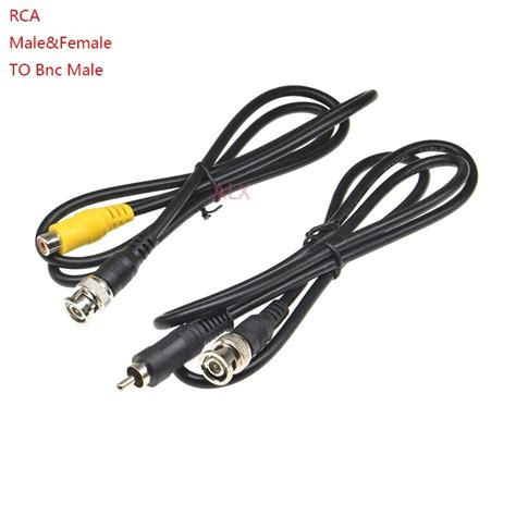 Cable Adaptador Coaxial Bnc Macho A Rca Hembra Para C Maras De