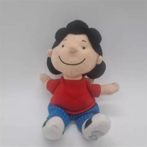 Peanuts Snoopy Lucy Van Pelt Soft Toy Golden Bear Vintage Plush Cuddly