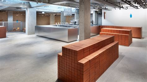 Red Bricks Stack Up Inside Seongsus First Blue Bottle Coffee Cafe