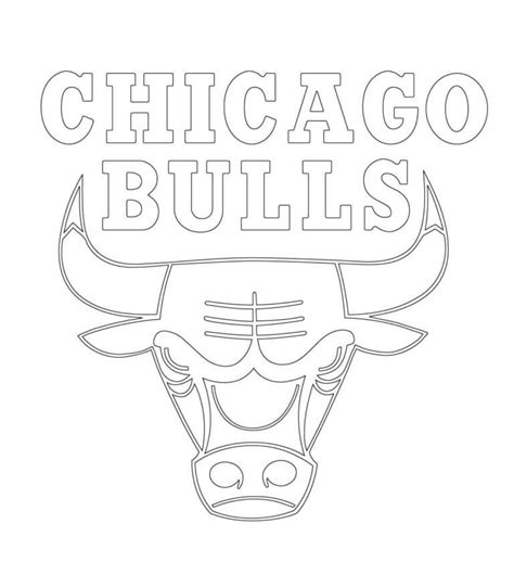 Chicago Bulls NBA Logo coloring page - Download, Print or Color Online ...