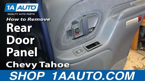 Chevy Tahoe Rear Door Panel Removal