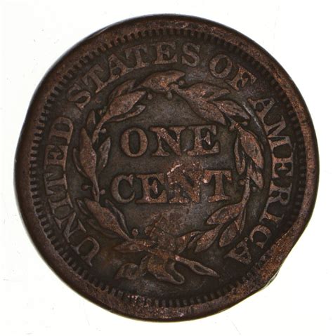 Tough - 1853 Large Cent - US Early Copper Coin | Property Room