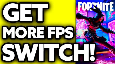 How To Get More FPS On Nintendo Switch Fortnite 2024 YouTube