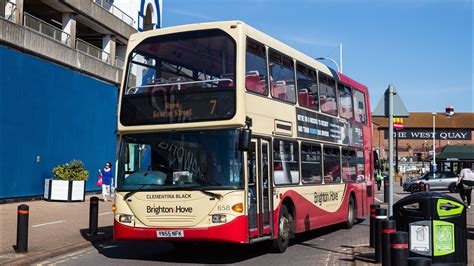 658 YN55 NFK Scania N94UD Omnidekka Brighton Hove Route 7 Zf 3