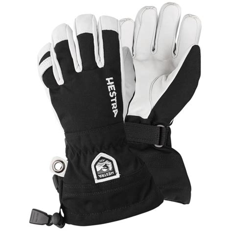 Hestra Army Leather Heli Ski Gloves Jr Black