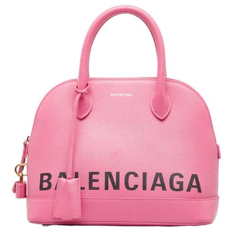 Balenciaga Ville Top Handle Pink Leather Ref Joli Closet