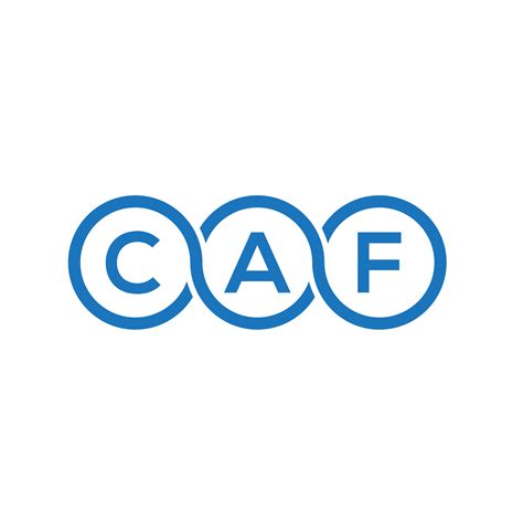 CAF letter logo design on white background. CAF creative initials ...