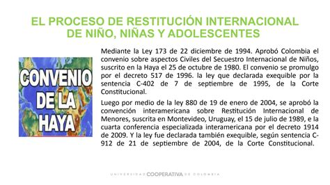 SOLUTION 11 Proceso De Restituci N Internacional De Nna Studypool