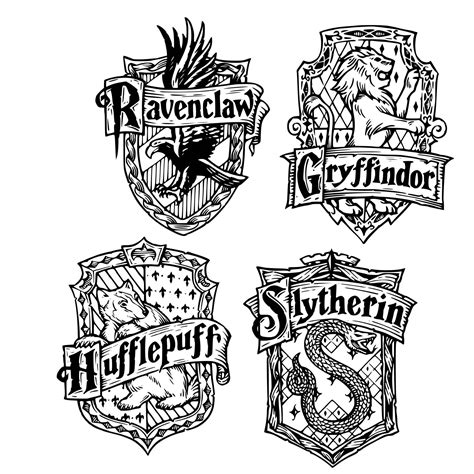 Free Svg Harry Potter Hogwarts Crest Svg Dxf Include