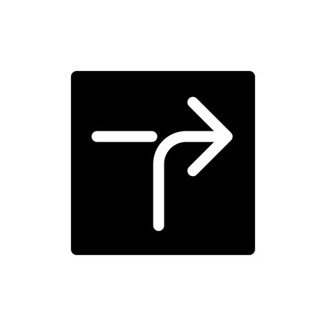 Right Horizontal Alignment Sign Black Glyph Ui Icon Road Arrow