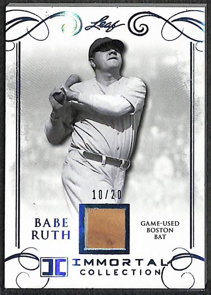 Lot Detail Lot Of Leaf Immortal Collection Babe Ruth Game