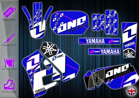 Yamaha Dtr125 Stickers Dtr Graphics Kit Yamaha Decals Dt125r Graphics Kit Etsy Sticker Kits